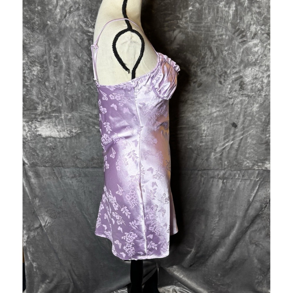 LA Hearts Dress Size Small Lilac Baby Doll Spaghetti Strap Y2K Mini Side Zip - Picture 6 of 16